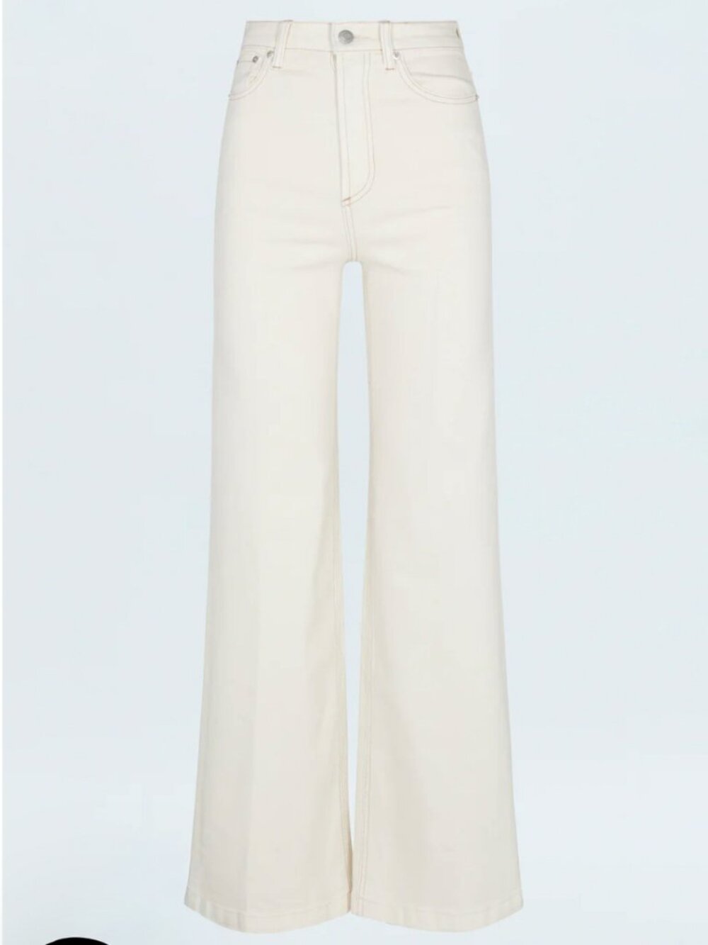 Pistola Lana High Rise Ultra Wide Jean in Ecru, Size 26